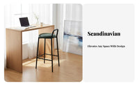 Low-Rear High Stool Modern Minimalist Design Bar Chair With Rear Rest Sturdy Construction for Homeowners