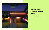 Cordless LED car lights, app control