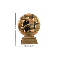 Soccer Figurine with Base Tabletop Display Statue Freestanding for Office