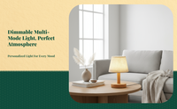 Dimmable night light, press control.