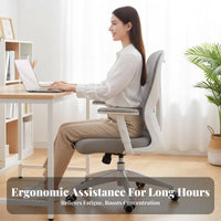Reclining Mesh Office Chair with Footrest 360-relaxsign and engineeringgree rotate Computer Seat