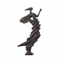 Cast Iron Sculpture Rectangular Base Abstract Sculpture Modern Design House Decoration for Living Room