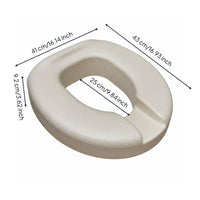 Raised Toilet Seat Cushion Expanded Polypropylene Material Toilet Seat Riser Cushion Waterproof Washroom Aid for Elderly Women