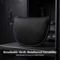 Impact-Resistant Mallet Putter Cover | Soft-Lined Interior, Semicircular Putter Cover, for Golf Course