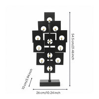 Geometric Sculpture Slim Geometric Ornament Stylish for Living Room, Entryway