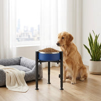 Elevated Feeding Stand Black Adjustable Dog Bowl Simple to Clean to Clean Adjustable Pet Bowl Holder for Dogs