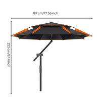Cantilever Patio Umbrella Lightweight Rotating Patio Umbrella Blocking