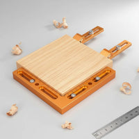 90 Degree Corner Clamp Precision Scale Right Angle Positioning Jig Aluminum Alloy Wood Panel Joining Clamp for Woodworkers, Furniture Making, Workshops