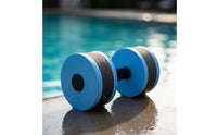 EVA Water Exercise Dumbbells Long-Lasting Exercise Dumbbells with Foam Textured Pool Resistance Weights Aquatic for Swimmers