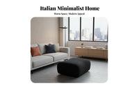 sweepd Bamboo-Joint Settee Minimalist aesthetic sectional Sofa Italian-Inspired plushLike Comfort for Families