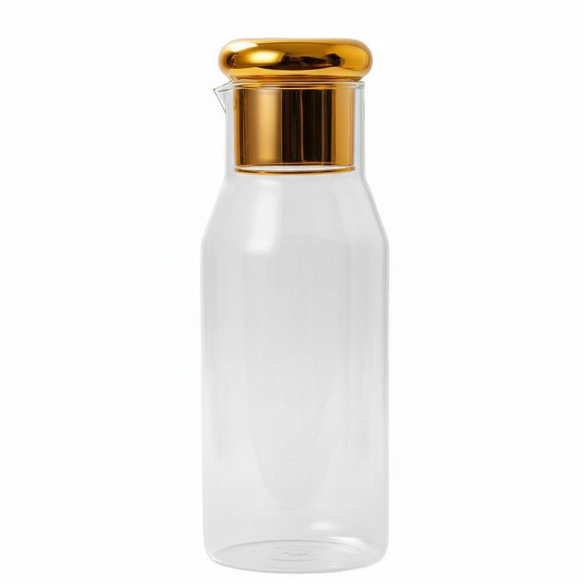 Heat and Cold Resistant Glass Pitcher with Cup Lid Safe Material Glass Carafe with Tumbler Lid Easy to Clean for Students, Bedroom