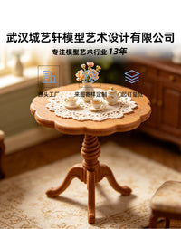 1:12 Dollhouse Miniature Round Table Model