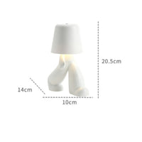 Figurine Lamp Chic Small Table Lamp Space-Saving for Bedroom