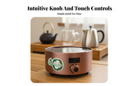 Compatible with All Cookware Electric Ceramic Tea Heater Adjustable Temperature Control Teapot Warmer Plate Fast Heating Infrared Tea Heater Automatic Safety Shutoff for Home Users, Office Workers, Living Room, Study, Camping, Travel
