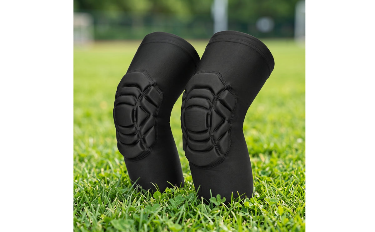 Knee Pads Padded Knee Sleeves with Padding Guarding Gear for Youngsters, Athletes, Basketball, Football, Sports Training