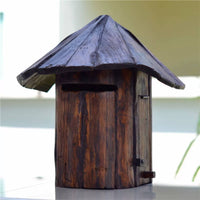Wooden House Mailbox Rainproof Retro Mailbox Country Design