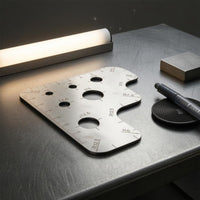Radius Marking Ruler Easy to Read Leather Ruler Long-Lasting