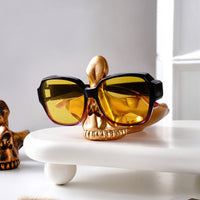 Skull Glasses Stand Ornament Creative Desktop Sunglasses Holder Funny Decorative Jewelry Storage Tray