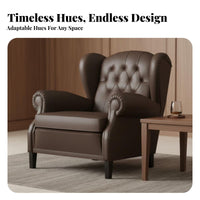 French Retro Design Upholstered Armchair Vintage and elegance Single Sofa Deep Seat Lounge Chair dense Foam pad for Interior Designers, Business Owners, private club, Hotel Lobby, Reception Area, Living Room