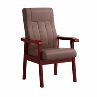 Padded High-Back Chair Sturdy Frame Heavy-Duty Padded Armchair Ergonomic Comfort