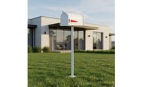American Design Standing Mailbox Rainproof Mailbox Post Box Large Capacity House Number Display for Yard, Villa
