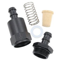 PERRIN Inline Fuel Filter 30 Micron Aluminum Black 1/2" 3/8" 5/16"