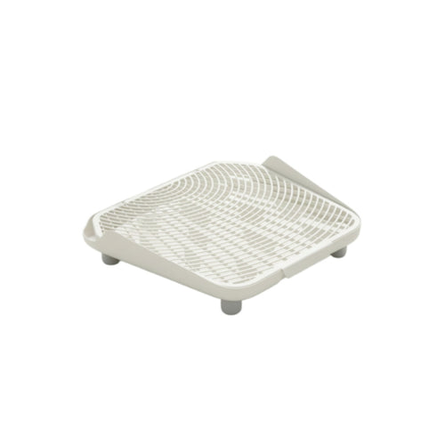 Double-Layer Litter Mat Raised-Edge Litter Mat with Tray Long-Lasting for Home