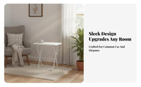 Foldable Computer Desk Space-Saving Portable Table Lightweight for Small Areas