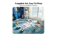 Astronaut Jumpsuit with Helmet Reflective Visor Astronaut Jumpsuit Set for Boys