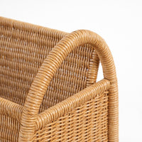 Living Room Storage Basket, Water Hyacinth Holder Wicker, Basket, Water Resistan #variant:Light Coffee