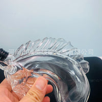 十二生肖泡酒瓶350ml酒瓶马头威士忌酒瓶高硼硅玻璃酒瓶透明酒瓶
