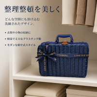 Carry-On Suitcase, M Size, Lightweight, 26x17x11cm, Hand-Woven Synthetic Material, Handheld, Travel Accessory Storage