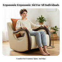 Upholstered Rocking Chair Comfortable Upholstered Highspine reclining chair Reclining Function Indoor Furniture for Parents, Living Room, Bedroom, study corner