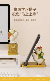 2026国潮转转马上有钱元宝马摆件办公室桌面招财装饰手办毕业礼物