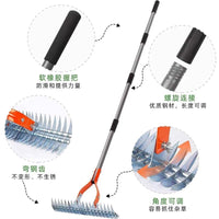 跨境新品不锈钢草坪枯草耙园林落叶耙梳理翻土除草松土器园艺工具