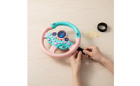 Early Education Copilot Steering Wheel Educational Simulation Driving Toy Interactive Steering Wheel Toy Lights and Sounds for Children, Preschoolers, Toddlers, Travel, Stroller
