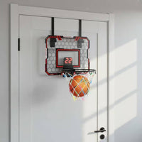 Mini Basketball Hoop with Scoreboard Easy Installation Electronic Scoring Basketball Toy Shatter-Resistant Backboard for Bedroom