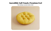 Soft and Comfortable Round Seat Cushion Thick & Cushy Tatami Seat Pad Thickened Tatami Floor Cushion Multi-Purpose for Office Workers, Meditators, Bay Window, Living Room, Reading Nook, Meditation