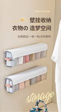 内衣内裤收纳盒家用衣柜侧面抽屉式壁挂分隔装放袜子文胸收纳神器