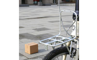 Anodized Finish Front Cargo Rack Rust Resistant Front Bike Rack Easy Installation High Strength for Commuters, Cyclists, Shopping, Touring