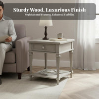 Light Luxury design Tripod Base Side Table Vintage Inspired Household Furniture Artistic Design Nightstand Multipurpose for Homeowners, Apartment Dwellers, Interior Designers, Living Room, Bedroom, Reception Area, Office
