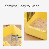 Jumbo Cat Litter Box, Splash-Proof, Odor Control, High Sides