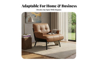Semi-Circularrear Armchair Italian Inspired Design Accent Chair designer-inspired Plush Cushioning for Adults
