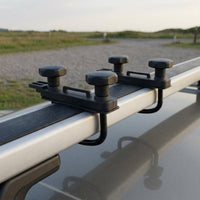Securing Straps Roof Box Mounting Kit Safety Pads U-Bolt Clamp Kit Threaded Metal Bolts Roof Box U-Bolt Bracket Scratch Protection