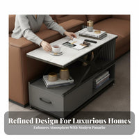 Lift-Top Side Table Modern Aesthetic Storage Cabinet Easy to Clean
