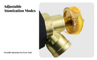 Solid Copper Construction High Pressure Spray Nozzle Fine Atomization Agricultural Misting Nozzle Windproof for Agriculture