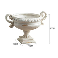Urn Planter with Handles Vintage Pot Large for Mantel