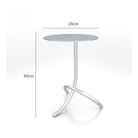 Mid-Century-Century Modern End Table Industrial Design Small Narrow End Table