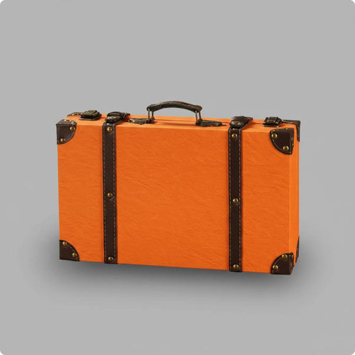 Vintage Suitcase Prop Corner Guards Rectangular Hand-Carry Suitcase