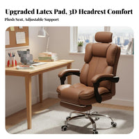 High-Back Reclining Chair with Footrest Ergonomic Design for Executives, Gamers